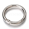 Zinc Alloy Spring Gate Rings PALLOY-C100-01P-05-2