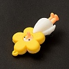 Opaque Resin Cute Duck Big Pendants RESI-D065-B05-3