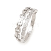 304 Stainless Steel Micro Pave Cubic Zirconia Finger Rings for Women RJEW-K315-01P-4