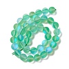 Synthetic Moonstone Beads Strands G-E573-01C-17-2