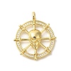 Rack Plating Brass with Cubic Zirconia Pendants KK-Z086-57G-1