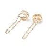 Shell Pearl Beaded Cuff Earrings EJEW-TA00157-3