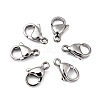 Polished 316 Surgical Stainless Steel Lobster Claw Clasps STAS-R072-12A-5