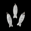 Natural Quartz Crystal Carved Pendants G-G314-01G-09-1