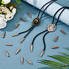 16Pcs Zinc Alloy Cord End FIND-FH0018-03R-4