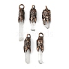 Natural Quartz Crystal Points Pendants G-D102-07R-1