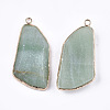 Natural Green Aventurine Pendants G-T112-20C-2