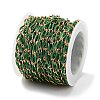 Ion Plating(IP) 304 Stainless Steel Enamel Twisted Oval Link Chains CHS-K019-02G-03-3