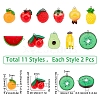 22Pcs 11 Style Resin Pendants RESI-SC0002-27-2