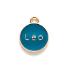 Alloy Enamel Pendants X-ENAM-S124-01B-05G-3