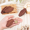 Walnut Wood Pendant Keychains KEYC-TAC0034-06B-7