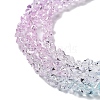 Transparent Glass Bead Strands GLAA-H023-03L-4