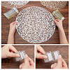 12Pcs 6 Style Flat Round PVC Washable Placemat DJEW-AR0001-02-3