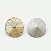Pointed Back Glass Rhinestone Cabochons X-RGLA-T086-14mm-06-2