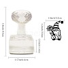 Clear Acrylic Soap Stamps DIY-WH0438-011-2