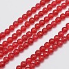 Natural & Dyed Malaysia Jade Bead Strands X-G-A146-4mm-A02-3