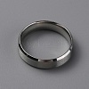 Matte Style 304 Stainless Steel Wide Band Finger Rings for Women Men RJEW-WH0009-14F-P-2