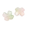 Two Tone Transparent Glass Bead Caps GLAA-Z020-02E-2