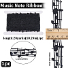 20 Yards Polyester Musical Note Lace Trim Ribbon OCOR-GF0004-44B-2