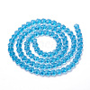 Transparent Glass Beads GLAA-Q066-10mm-C18-2