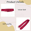 Faux Suede Waist Belt with Clasp for Shirt Dress Overcoat AJEW-WH20019-26B-5