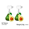 304 Stainless Steel Stud Dangle Earrings WG2FA29-01-1