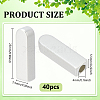 40Pcs Plastic Cord Ends FIND-NB0005-57-2