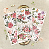 Floral PVC Waterproof Decorative Stickers DIY-WH0404-013-2