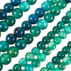 2 Strands 2 Styles Natural Dragon Veins Agate Beads Strands G-TA0002-58-3