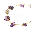 Natural Mixed Gemstone Chip Beaded Bracelet for Girl Women BJEW-JB06983-6