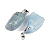 Natural Aquamarine Pendants G-H259-05P-A-5