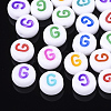 Initial Acrylic Beads X-OACR-E001-20G-1