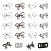 Gorgecraft 16 Sets 4 Styles Zinc Alloy Bowknot Shoe Buckle Clips FIND-GF0004-48-1