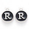 Platinum Plated Alloy Charms LS-ENAM-S118-02R-P-1