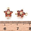 Brass Micro Cubic Zirconia Links KK-N231-27-NF-3