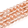 Baking Paint Transparent Glass Beads X1-DGLA-N011-8mm-04-1