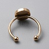 304 Stainless Steel Cuff Ring Components LS-FIND-WH0129-74C-RG-2
