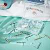 20Pcs Brass Bamboo Shape Stud Earring Findings KK-BBC0004-91-6