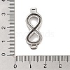 Tarnish Resistant 304 Stainless Steel Infinity Links STAS-L274-009P-01-3