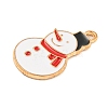 Christmas Theme Alloy Enamel Pendants ENAM-M221-01KCG-10-2