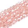 Transparent Electroplate Glass Beads Strands EGLA-A039-T2mm-A15-1
