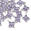 SHEGRACE Brass Cubic Zirconia Charms XGRQ4H668-680P-B-1