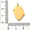 Pride 304 Stainless Steel Enamel Pendants STAS-B079-01G-02-3