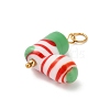 Christmas Handmade Lampwork Pendants LS-STAS-C147-03E-2