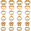 SUNNYCLUE 48Pcs 6 Styles Brass Bead Frame KK-SC0004-62-1