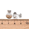304 Stainless Steel Stud Earring Findings STAS-H436-21P-03-3