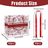 Floral Printed Paper Gift Tote Bags ABAG-WH0044-82D-2
