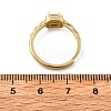 Brass Micro Pave Cubic Zirconia Finger Rings for Women RJEW-U049-04G-5