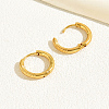 Fashionable Casual Simple 201 Stainless Steel Round Hoop Earrings SA7421-2