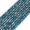 Electroplate Glass Beads Strands GLAA-Q105-03R-1